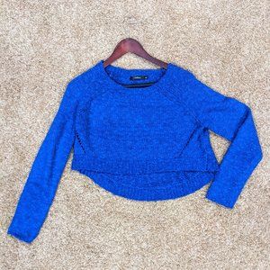 LF Royal Blue Cropped Sweater